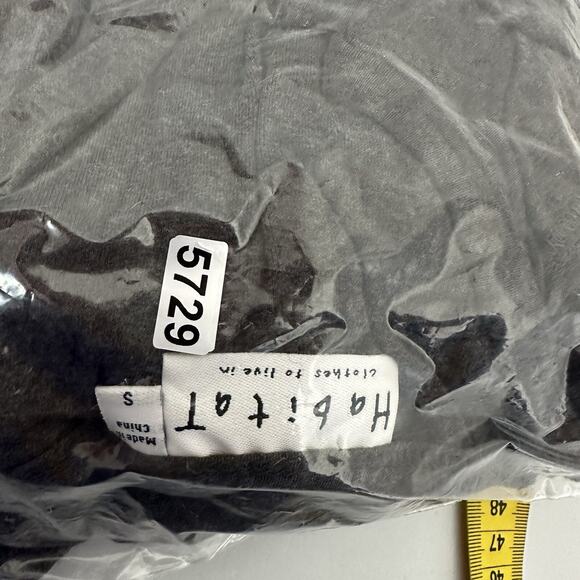 Habitat‎ Shirt Womens Small Gray Boxy Artisan Casual Tunic Relaxed Minimalist - Picture 11 of 11